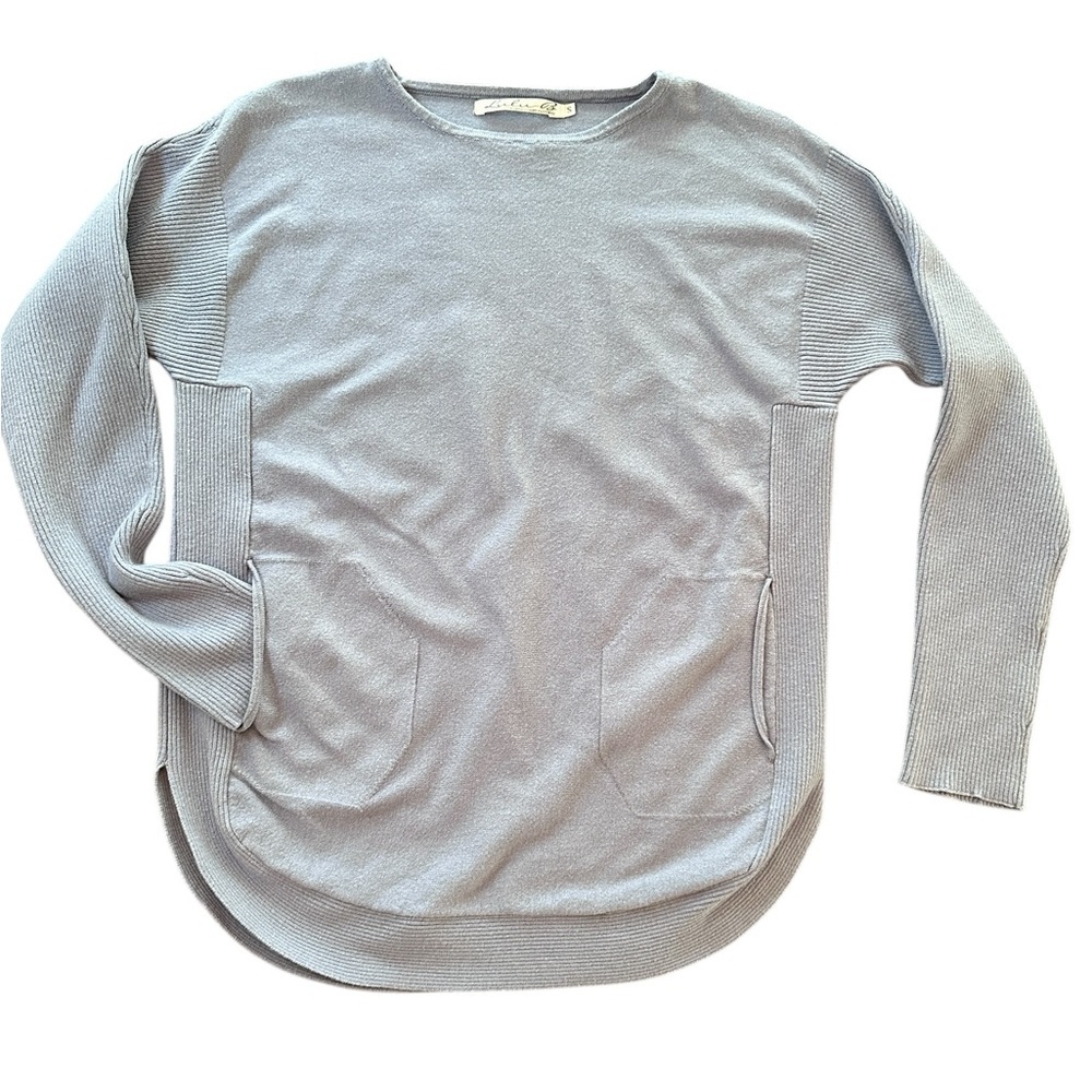 Lulu-B light‎ blue Long Sleeve Top Womens S